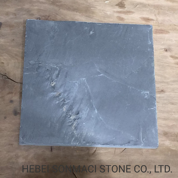 Natural Split Riven Black Slate Flat Tile