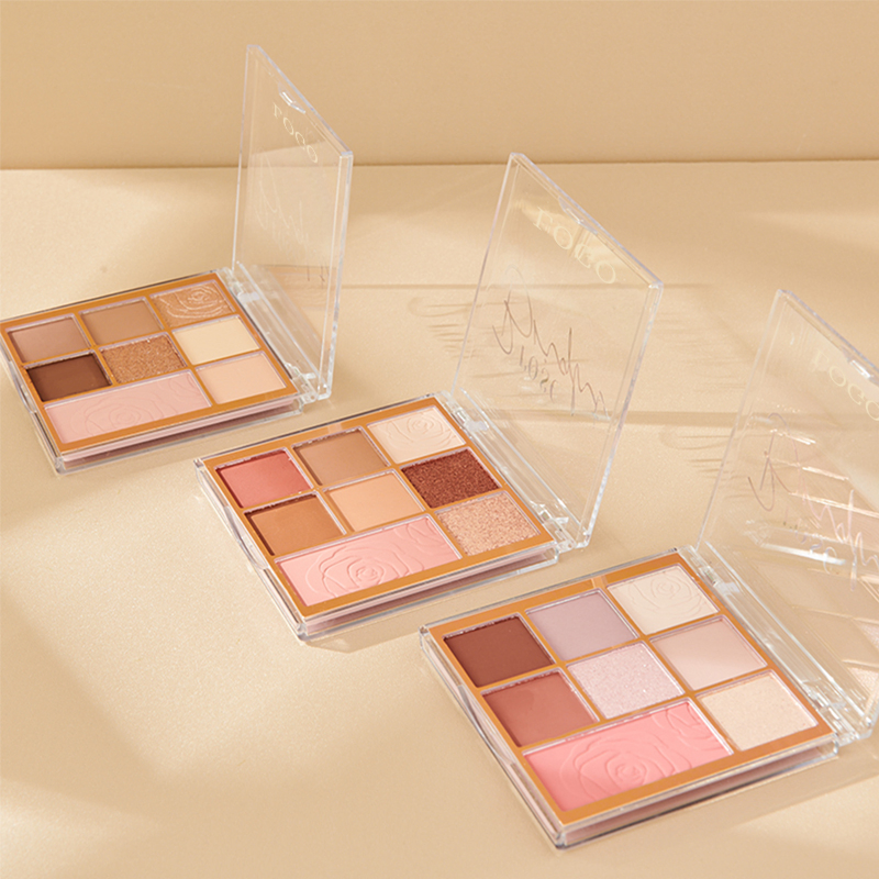 Ditong 8 Colors No Flying Powder Highly Pigmented Matte Pearlescent Eyeshadow Blush Palette Longlasting Earth Tone Eye Shadow