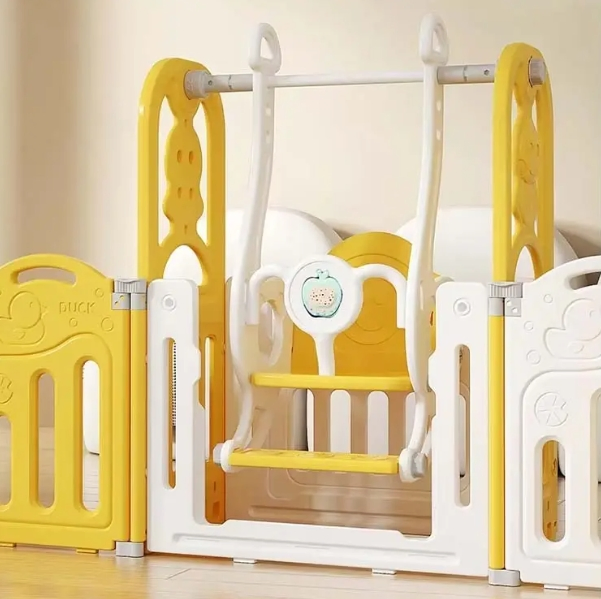 Safe Indoor Home Playpen for Babies Baby-Safe Plastic Fence Guard for Living Room Crawling Mat Indoor Play Space