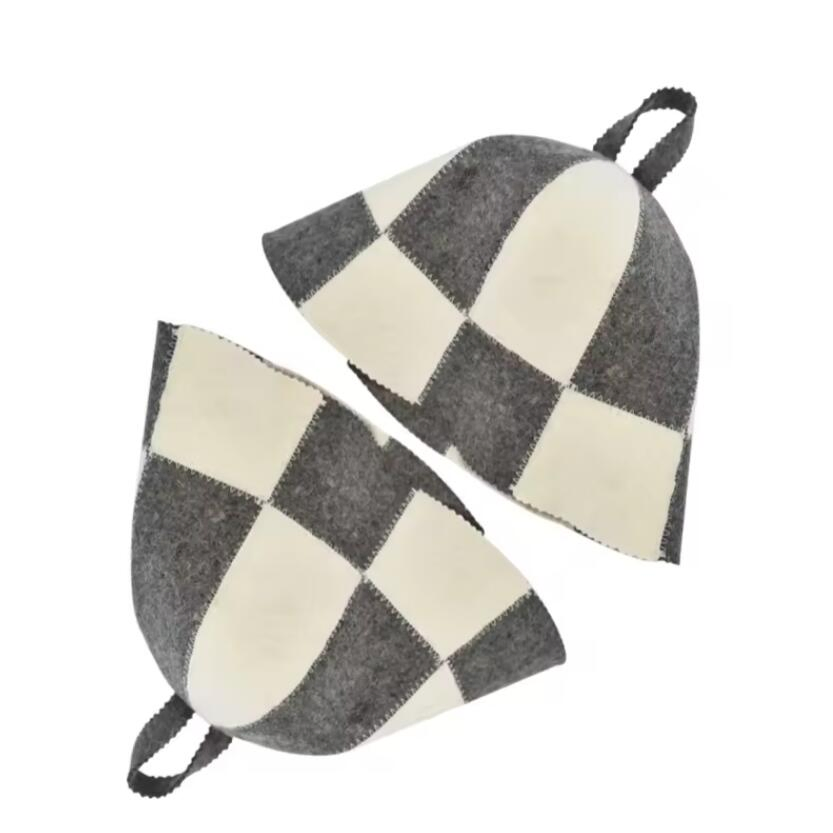 Manufacturer High Quality Russian Custom Banya Wool Felt Sauna Hat Handmade Felt Sauna Hats for Bath
