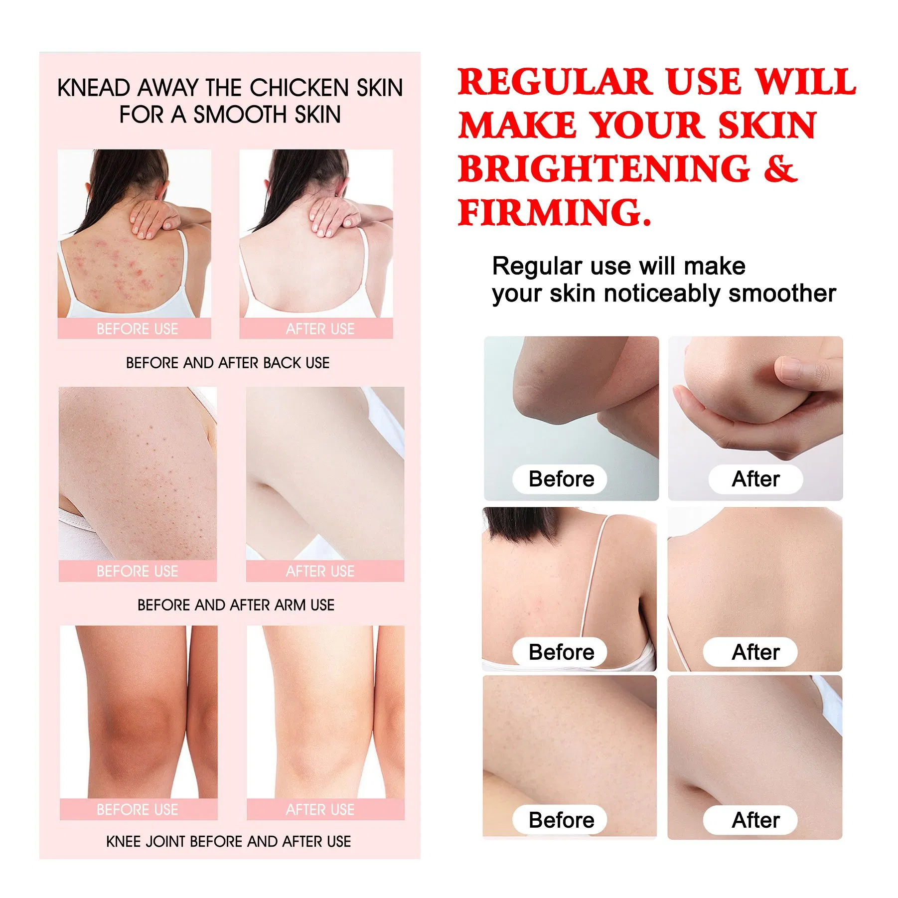 Roushun Brightening Bath Scrub Professional Exfoliating Deep Cleaning
