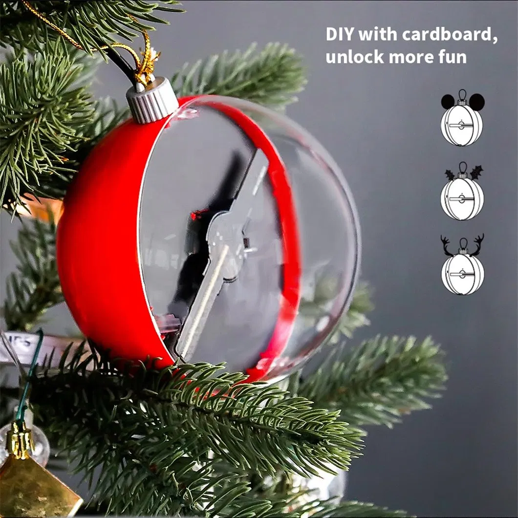 Christmas Gift 12 Cm Diameter 3D Holoram Fan Christmas Ornament Projection Lights Decoration for Indoor Display Christmas Decoration