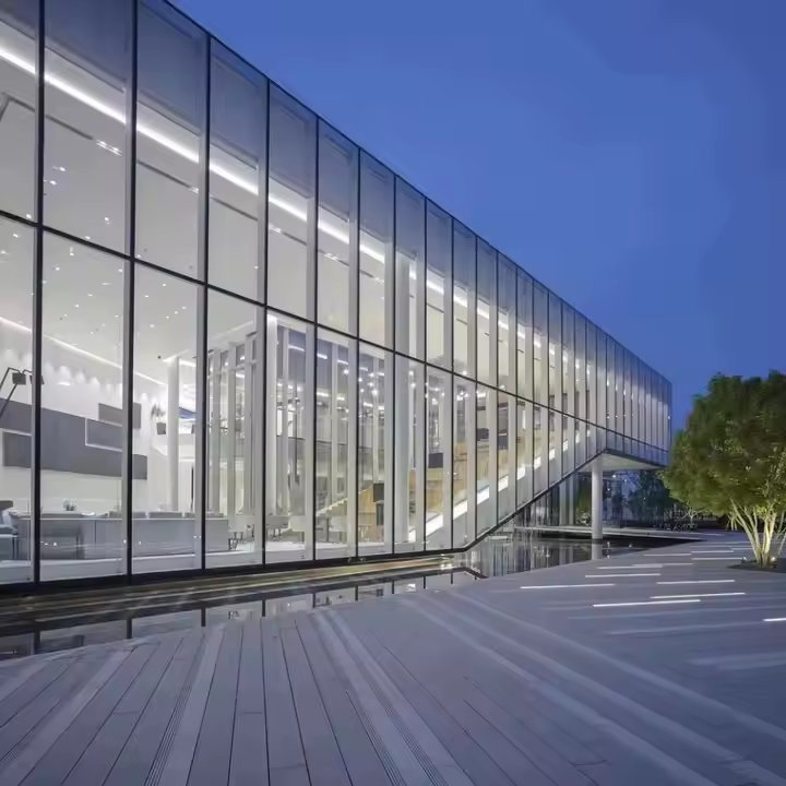 Double Toughened Hollow Vacuum Insulated Curtain Wall Window Glass, Durable Heat Insulation