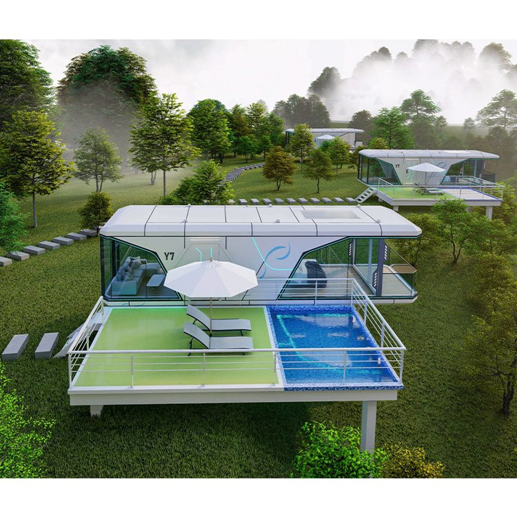 Modern Design Villa Hotel Cabin Prefab Mobile Capsule House Stylish Container Houses