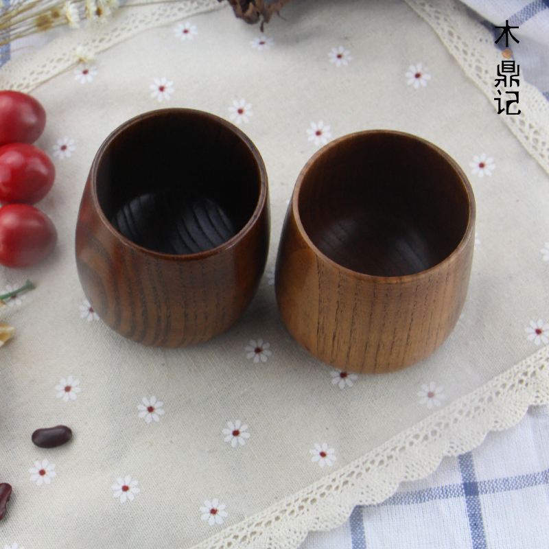 Деревянные кружки Vintage с логотипом, 12 oz