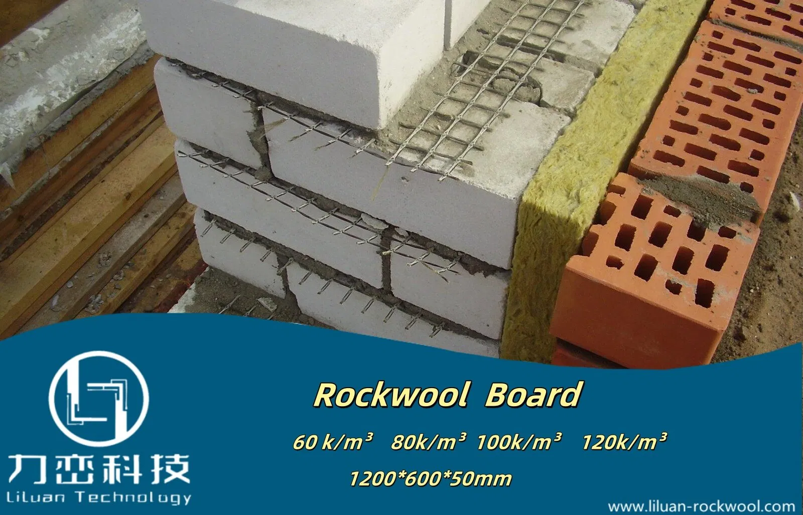50mm Building Materials Insulation Board CE Certificate Basalt Mineral Rockwool Insulation Building Material Rock Wool