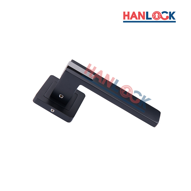 2022 Modern House Decoration Furniture Aluminum Door Handles with Black/Silver Plating