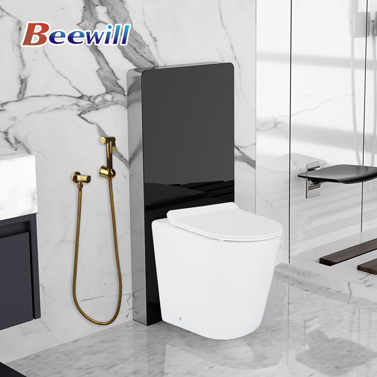Manufacture Glass Cistern Bathroom Toilets Pneumatic Flush Cabinet Toilet Water Tank
