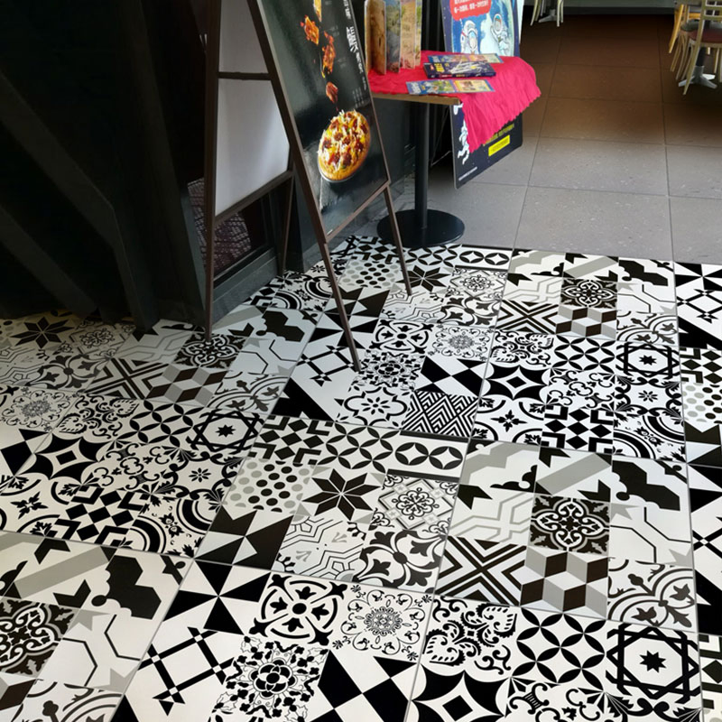 Home Decor 8X8 Flower Feature Wall Ceramic Decorative Floor Tiles