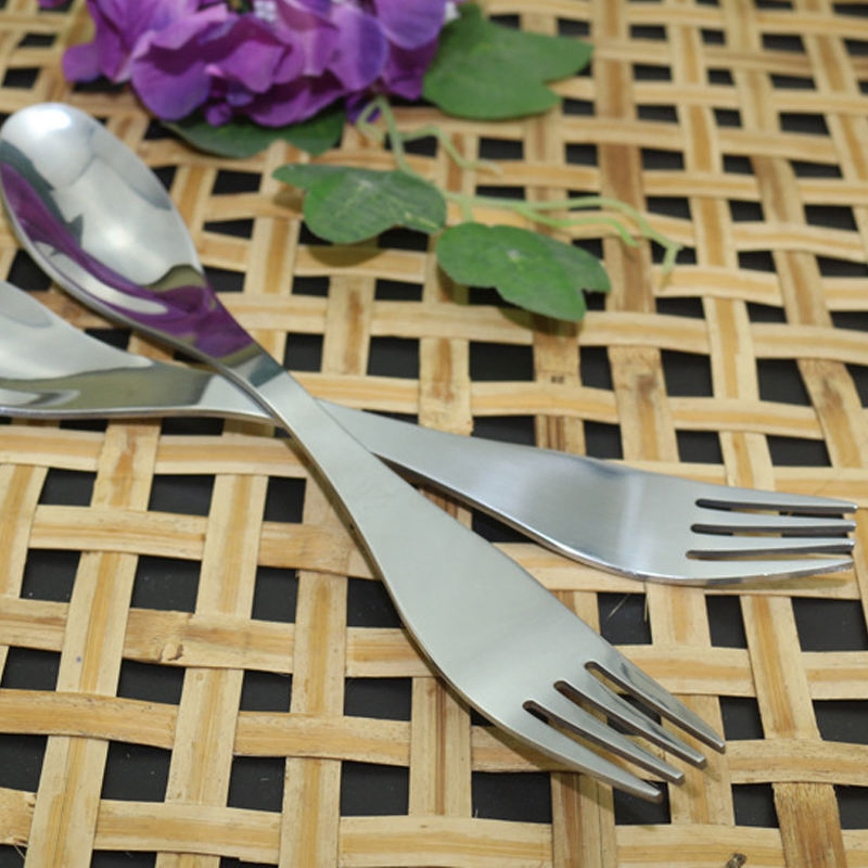 Reusable Mirror Polish Spork Utensils for Eco-Friendly Dining
