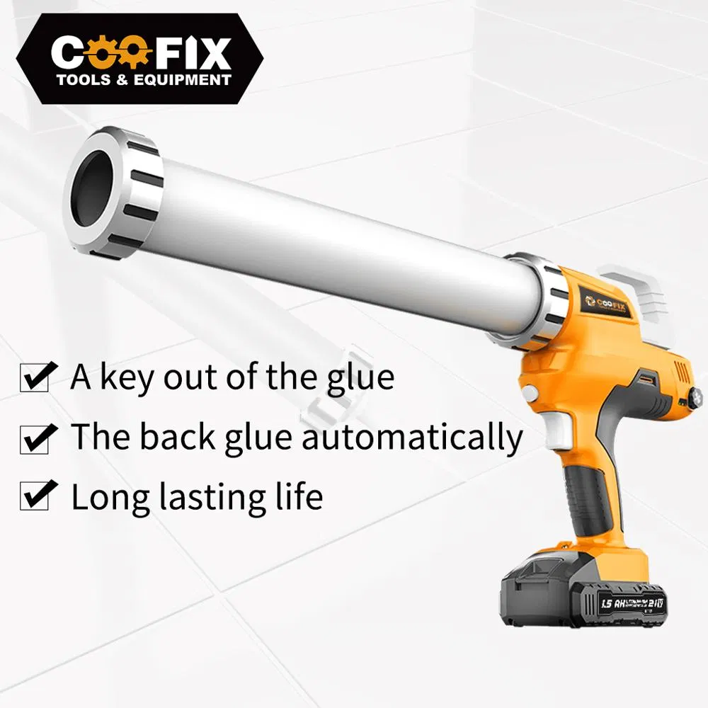 21V Electric Caulking Gun with Adjustable Speed for Professional Tile Grout Sealing