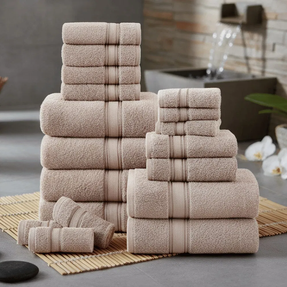 Heavyweight Twisted Fabric Towels - 40X60cm 600-1400 GSM