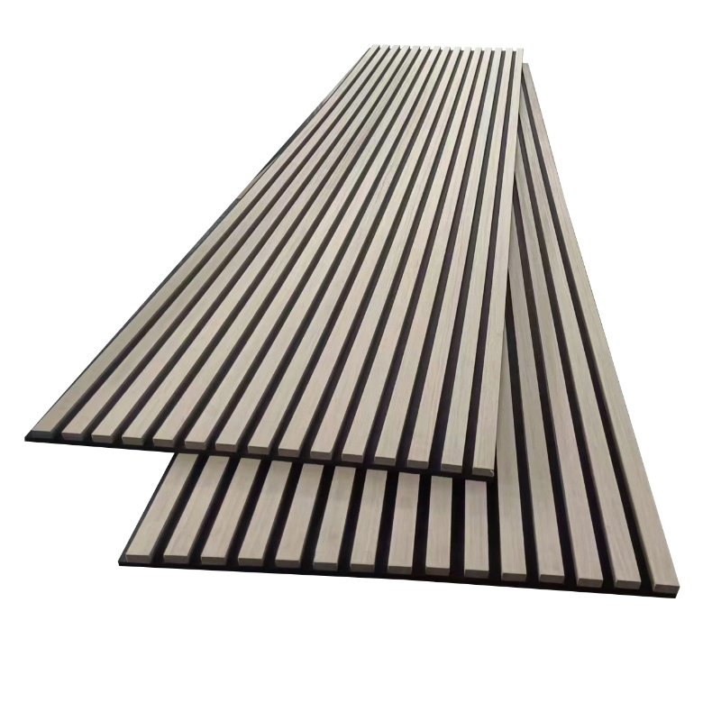 Modern Sound Absorption Proofing Wooden New Design Wood Slat Polyester Fiber Wall Panel