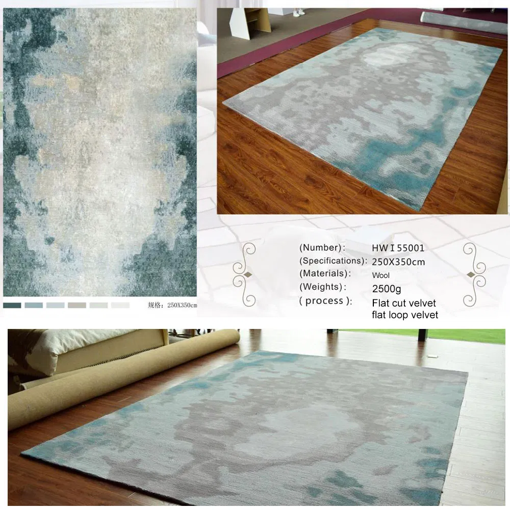 Light Luxury Carpet Handmade Bayonet Rug Wool Carpet Factory