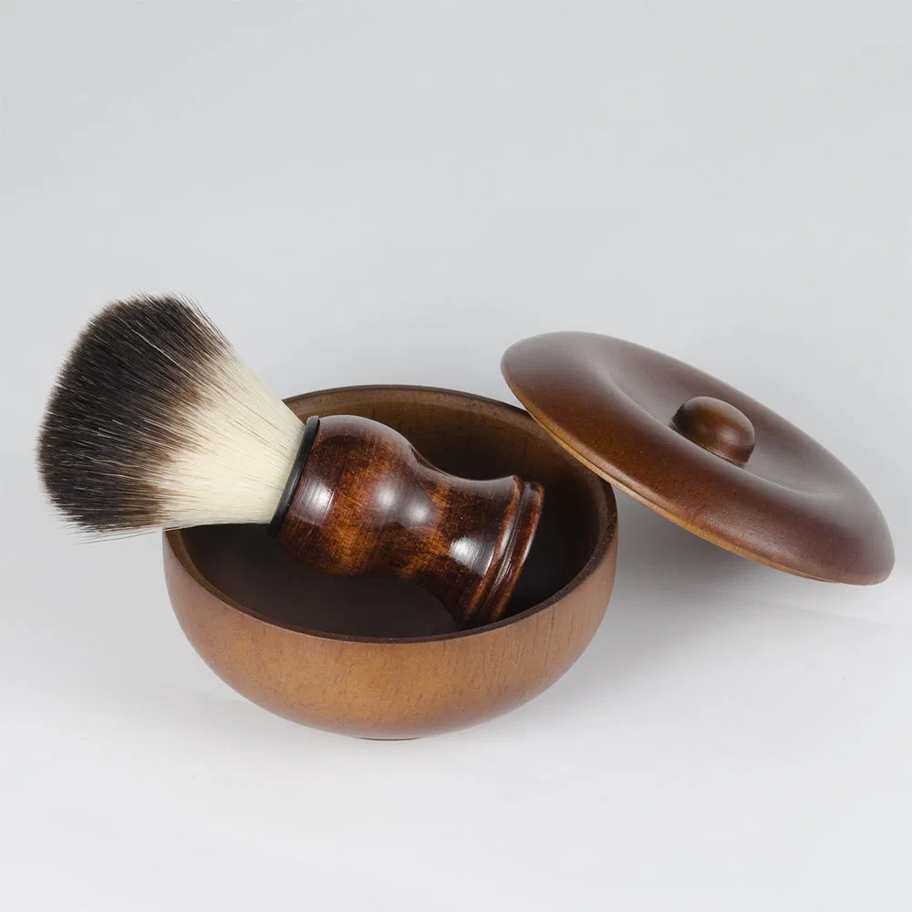 Razor with Wooden Handle, Shaving Brush, Soap Bowl/Men's Shaving Set