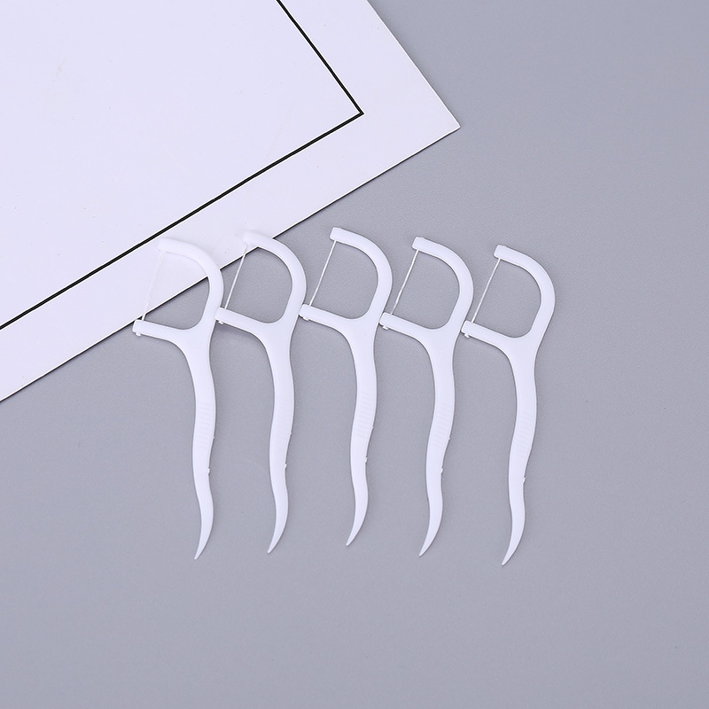 Wholesale Dental Flosser Toothbrush Biodegradable Tooth Pick Bulk Eco-Friendly Dental Floss Picks