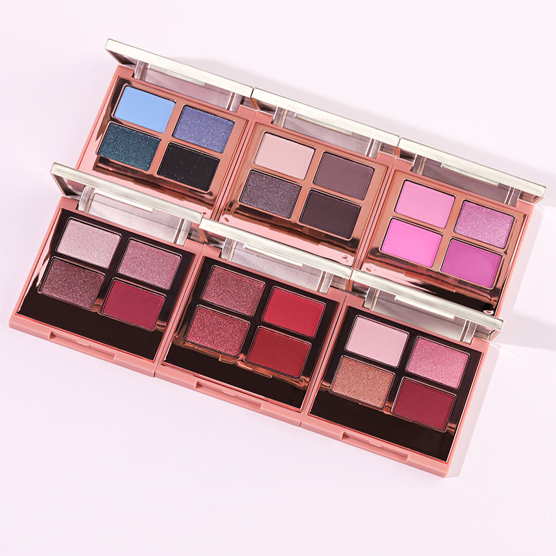 Factory Price Custom 6colors New Private Label High Pigment Nude Color Vegan Eye Makeup Cosmetic Eyeshadow Palette