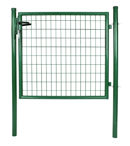 Heavy-Duty Green PVC Coated Wire Mesh Garden Gate with Lock