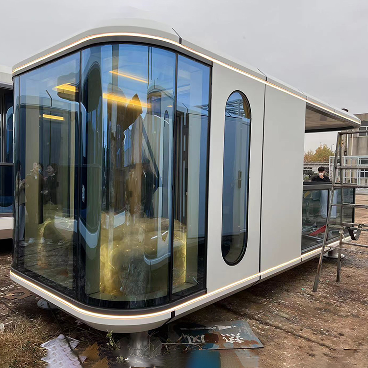 Capsule House Commercial Space Airship Pod/ Sheds Storage Outdoor House Prefabricated