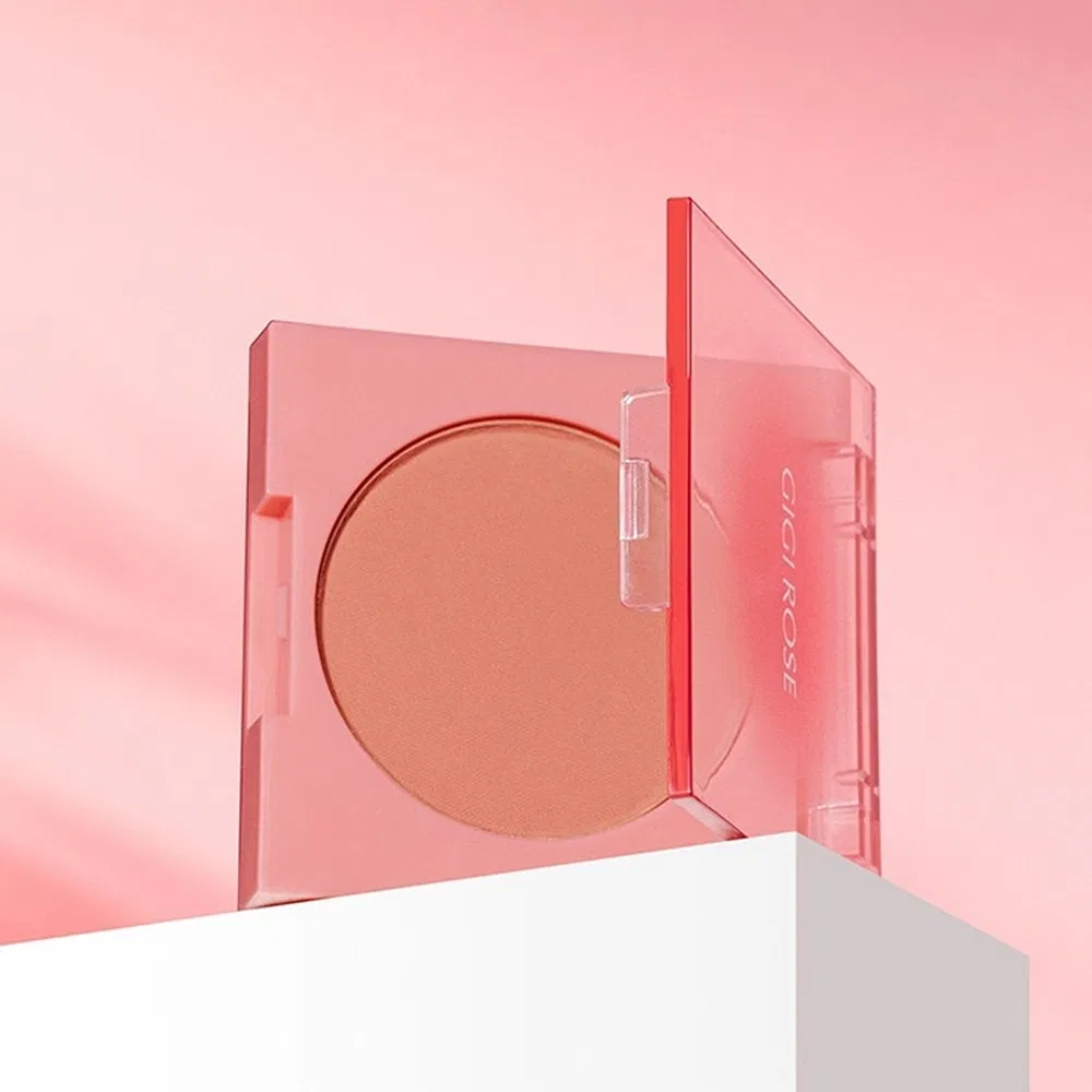 No Powder Buildup Natural Setting Monochrome High-Pigment Blush for Social Media