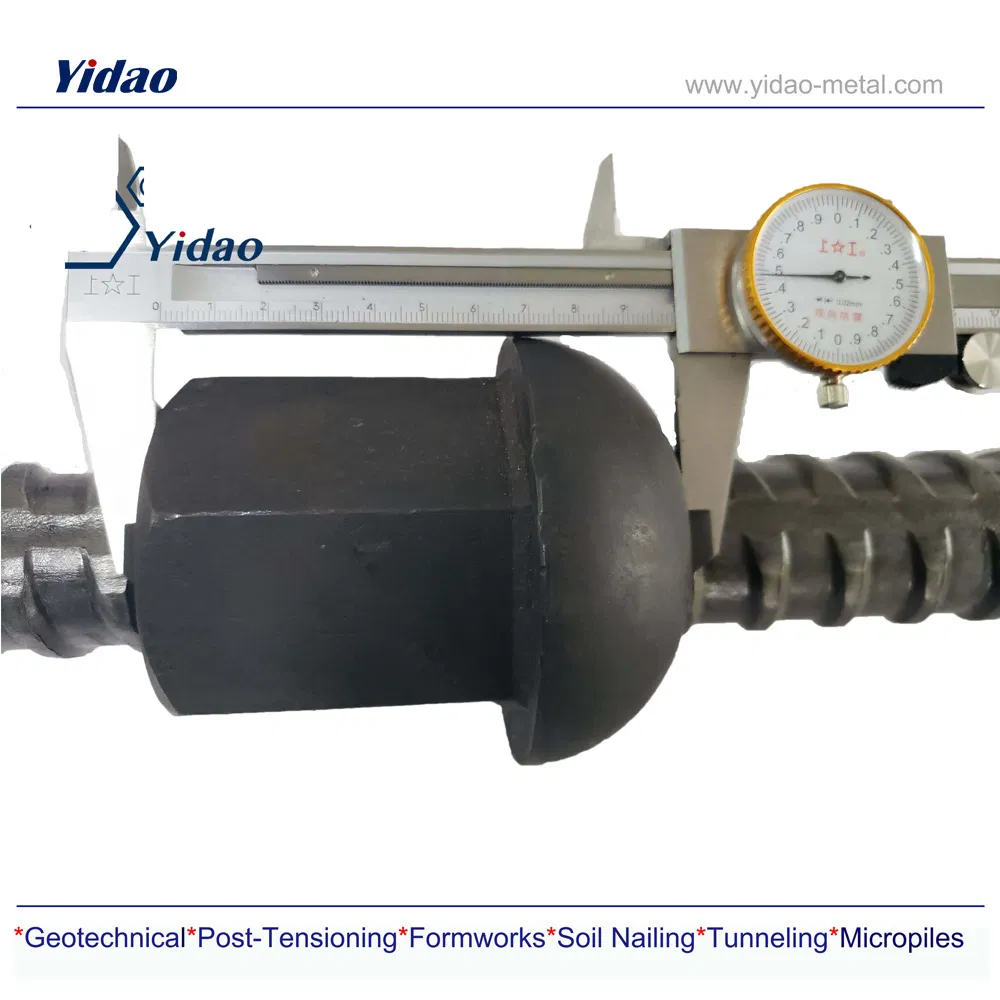 Анкерная гайка PSB830 с куполообразной пластиной для грунтовых гвоздей