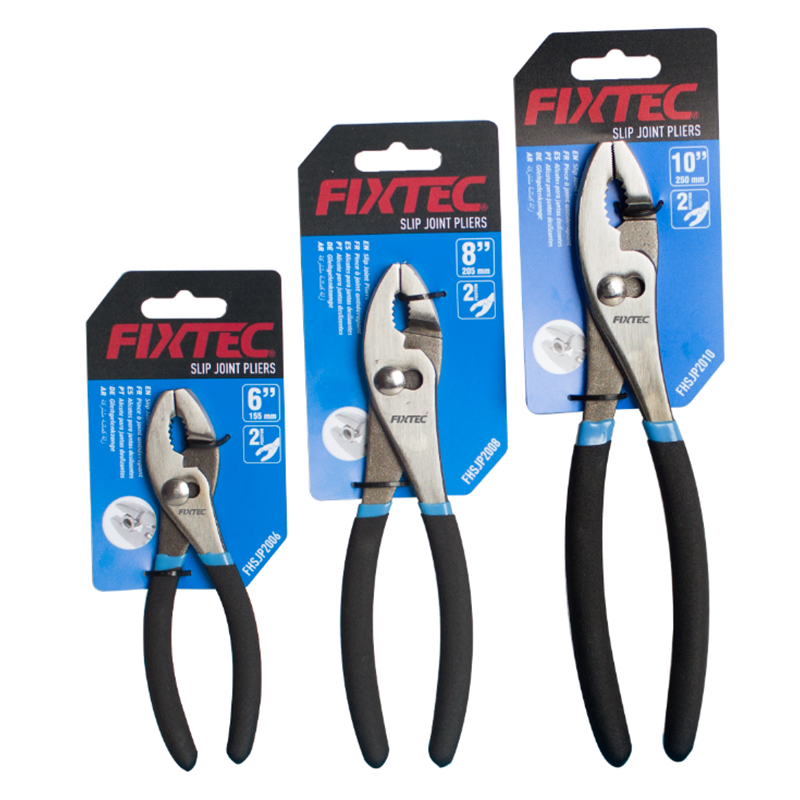 Fixtec The Professional and Leading Manufacturer Function of Mechanical Plier 6''/8''/10'' Slip Joint Pliers