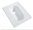 Made in China Superior Quality Heavy-Duty Vitrified Squat Toilet Pan Bathroom White Glazed Ceramic Squatting Pan