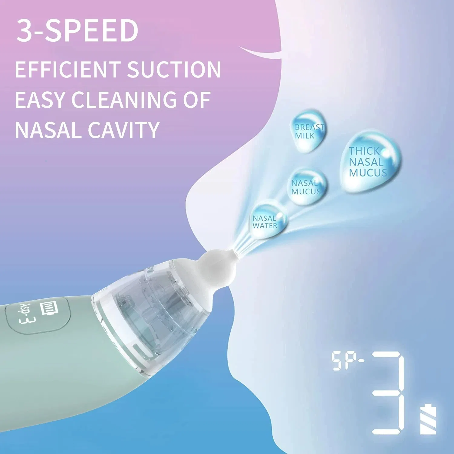 Wholesale Baby Nasal Aspirator Vacuum Electric Nose Suction