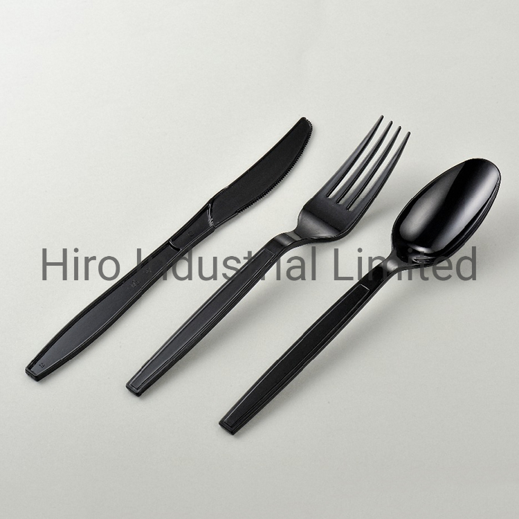 Heavy Duty Disposable Cutlery Flatware Sets Forchette Plastic Spoons Forks and Knives Nipkin