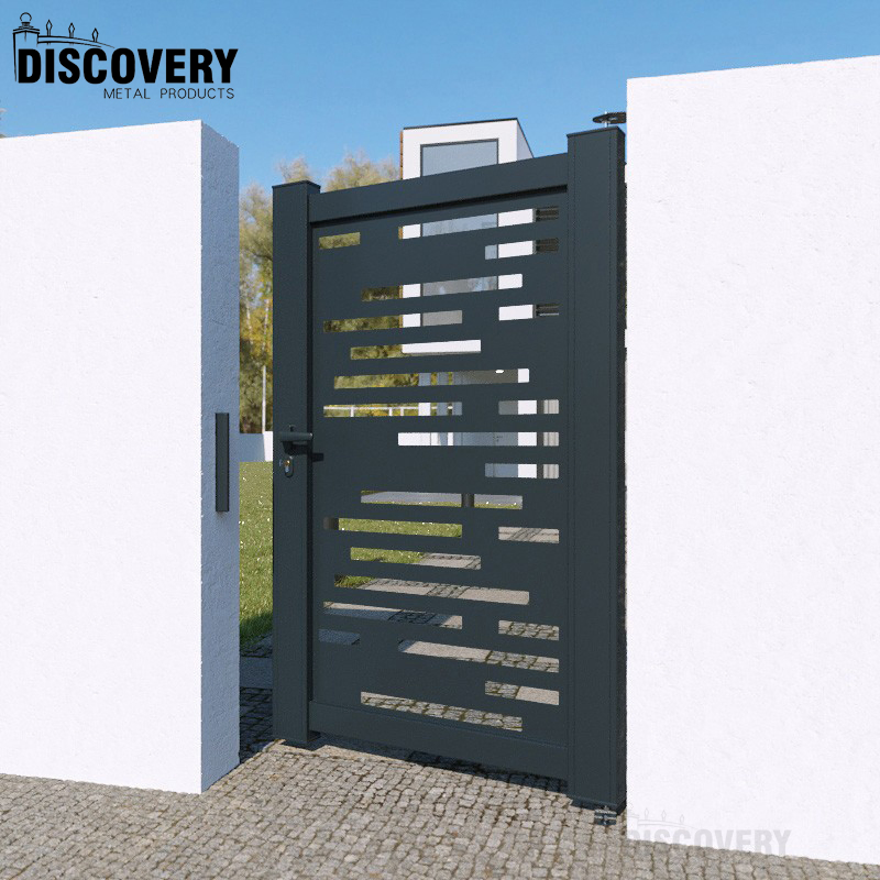 Contemporary Design Walkway Aluminum Single Gate