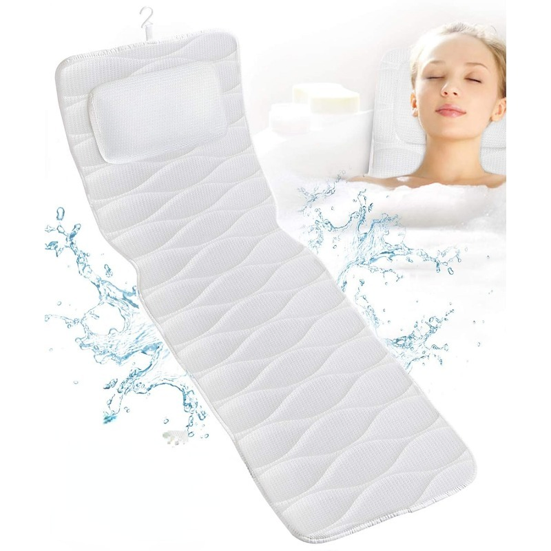 Factory Direct-Sale Full Body Non-Slip Suction Cups 5D Air Mesh Bathtub Pillow
