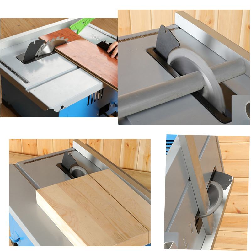 8 in Compact Portable Corded Miter Table Saw with Multifunction Precision Dust-Proof Woodworking Table Cutting Machine