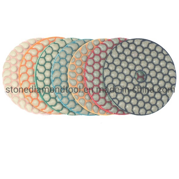 100mm 50 Grit Dry Diamond Honeycomb Resin Polishing Pad
