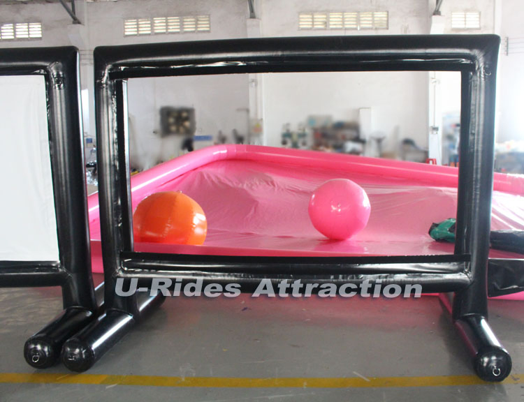 Inflatable Theater Projection Screen Open Air Home Inflatable Movie Screen For Fun