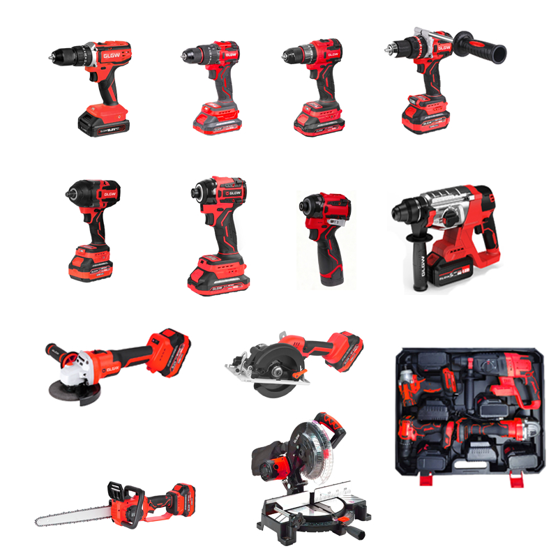 Glgw Hammer Drill Torque Wrench Angle Grinder Cordless Power Tool Sets Electric Tool Combo