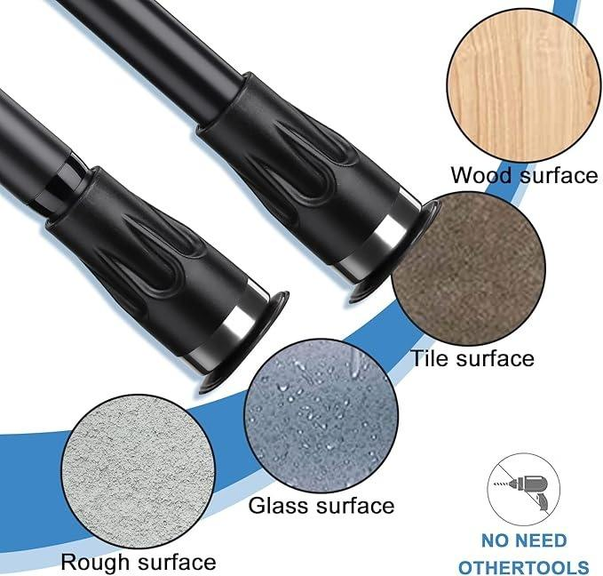 New Arrival Closet Rods for Hanging Clothes Metal Adjustable Closet Rod