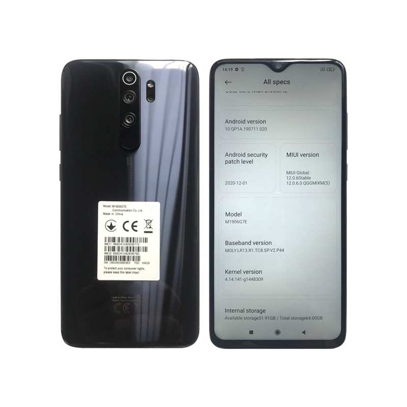 Used Mobile Phone Second-Hand Phone Refurbished Phones Phone Note 8 PRO Mobile Phone