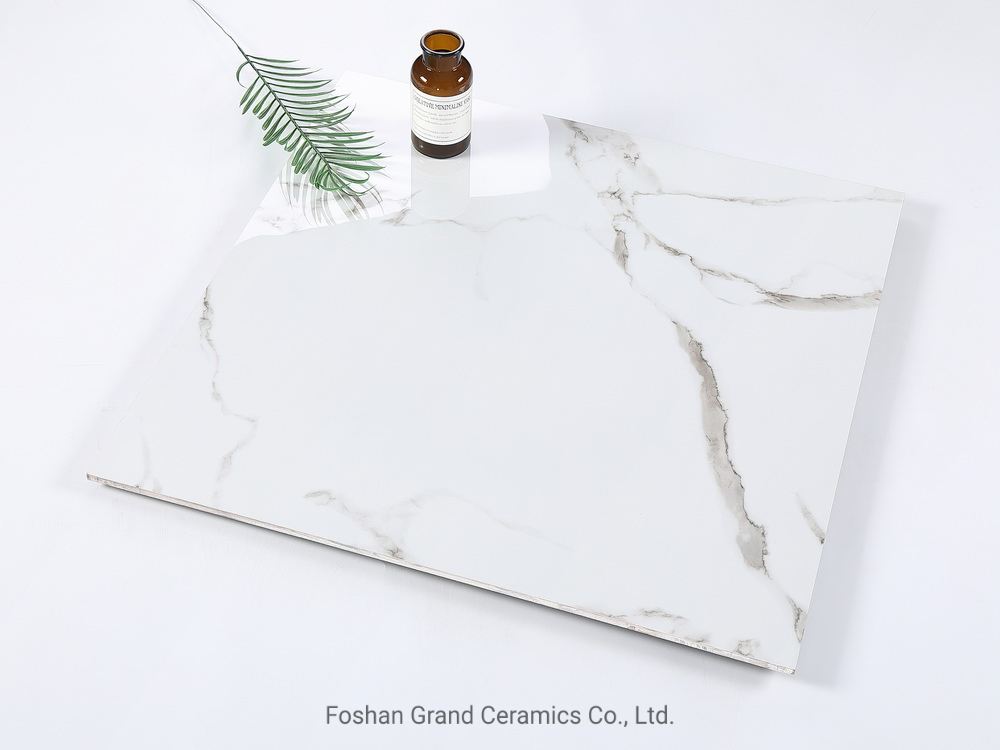 Natural Carrara White Marble Glazed Floor Tiles with Low Water Absorption