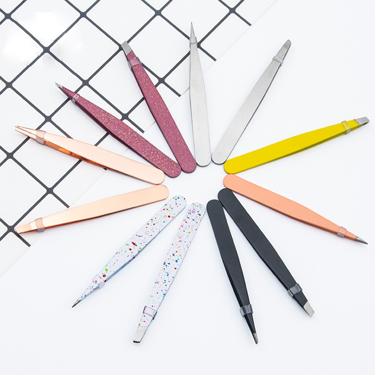 Stainless Steel Eyebrow Tweezers Eyelash Extension Set