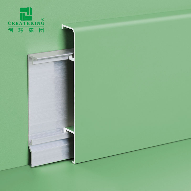 China Manufacturer Hot Sale Premium 70*9mm Durability Aluminum Alloy Skirting Line