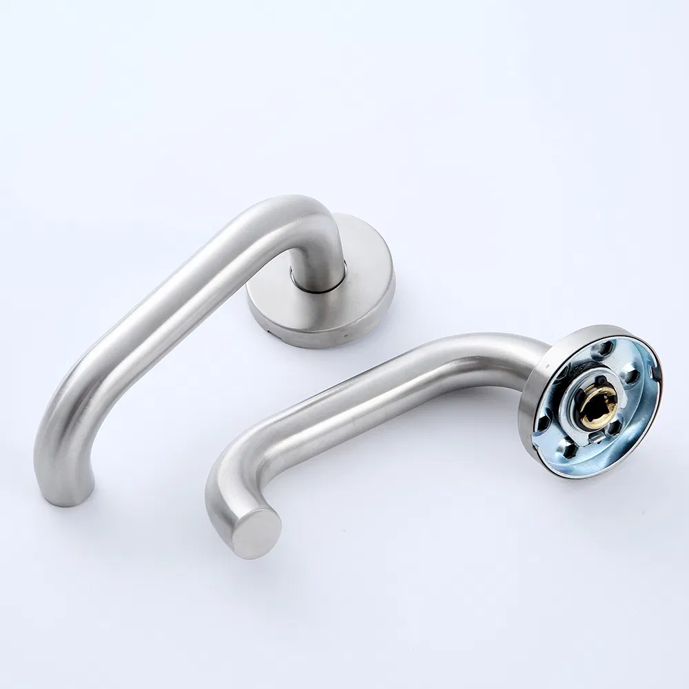 19mm Round Bar U Sharp Safety Lever Door Handle