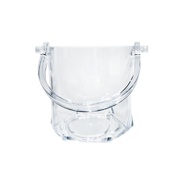 Custom 1200ml Bar Ice Buckets, Beverage Tubs Clear Plastic Ice Bucket