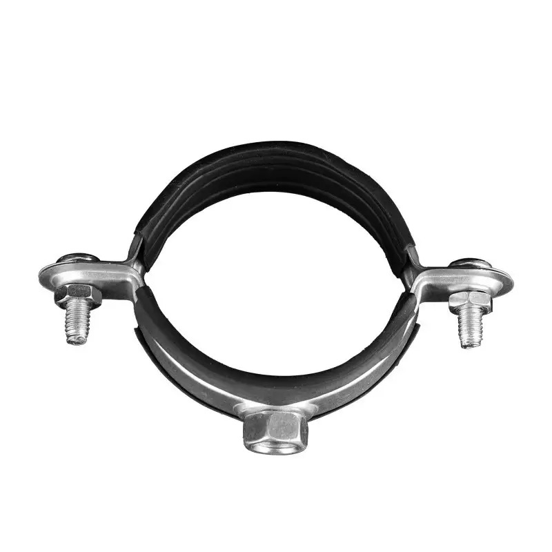 Rubber Lined Pipe Clips 304 Stainless Steel R Type Cable Clamps with Rubber, Loop Clamps, Pipe Clamps, Metal Wire Clamp Pipe Bracket Clamps P Clip