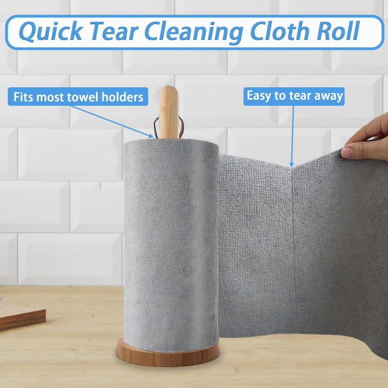 Premium Microfiber Cleaning Cloth Roll for Smudge-Free Surfaces