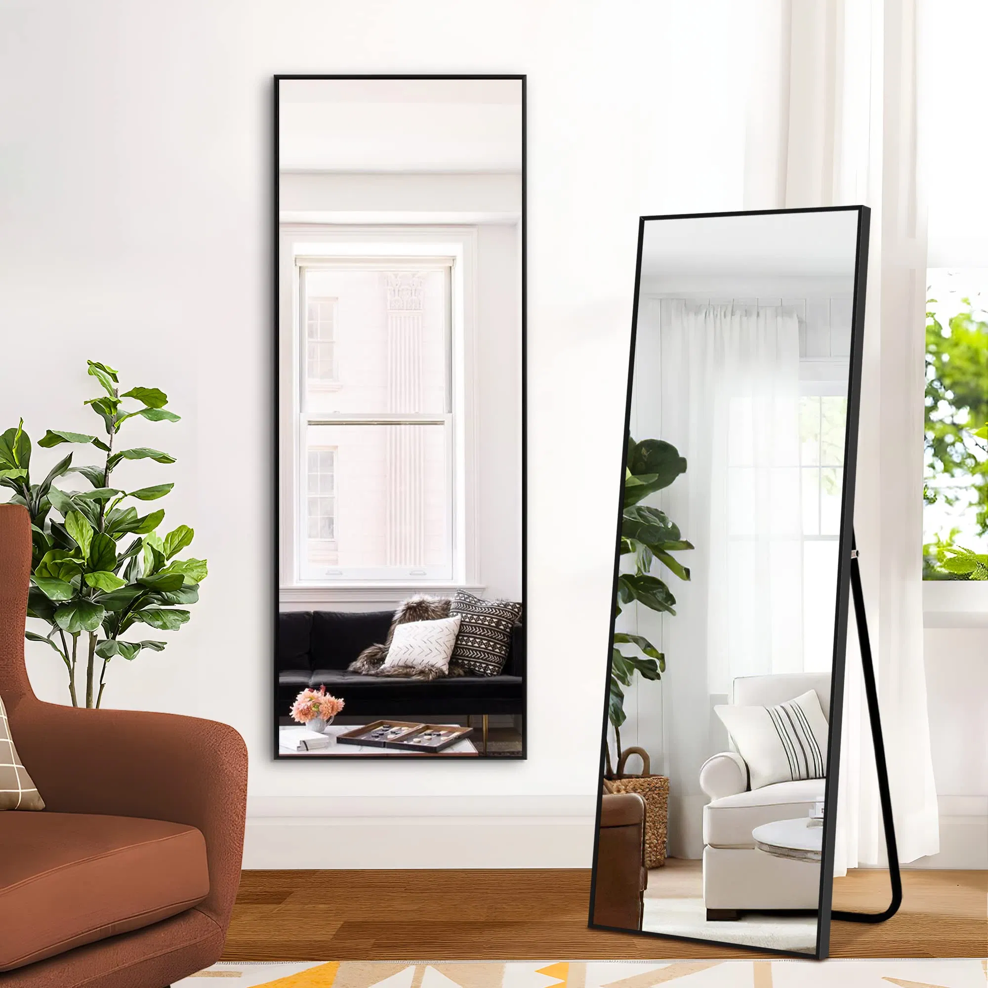 Metal Aluminum Antique Decors Irregular Shaped Mirror Arched Full Length Mirror