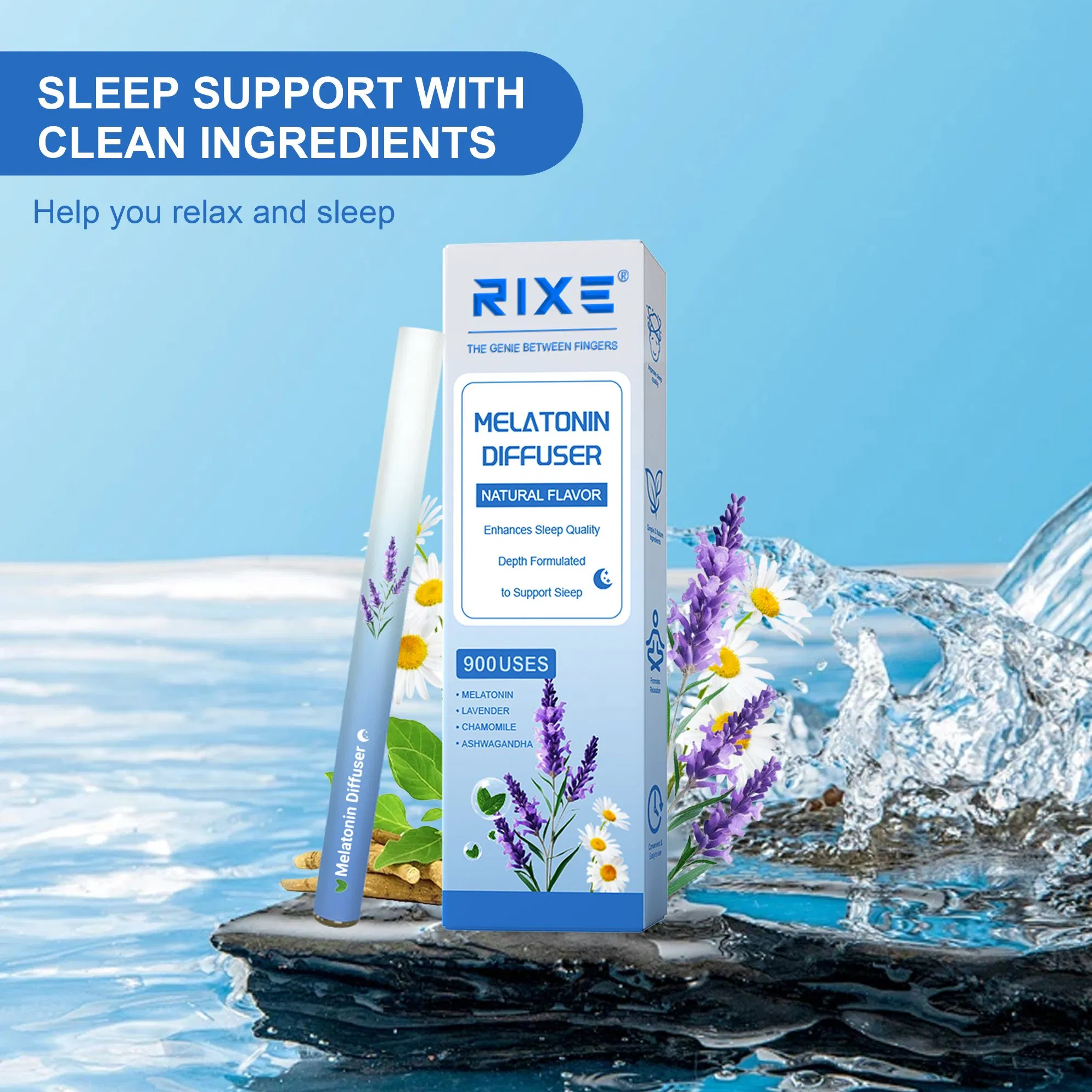 Herbal Diffuser - Melatonin Diffuser for Sleep Aid and Stress Relief - up to 900 Uses