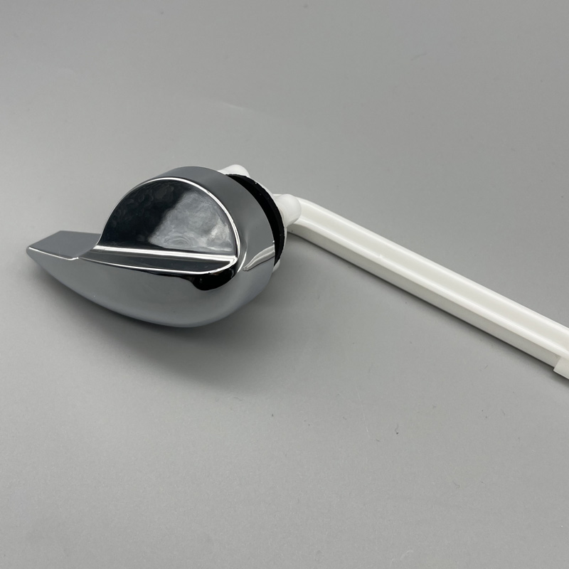 Front Mount Plastic Flush Handle Chrome ABS Toilet Tank Fitting Handle Lever