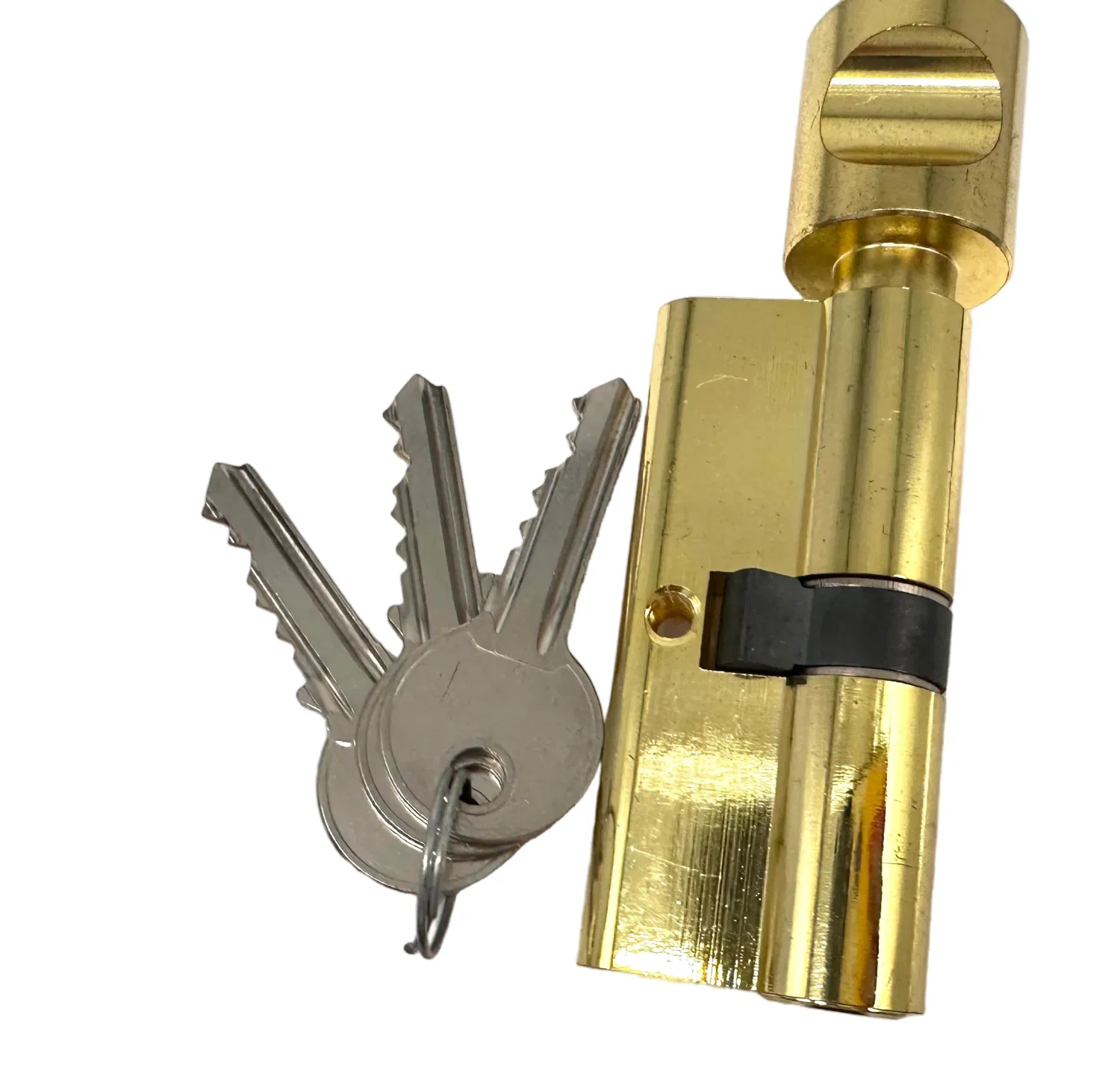 60mm/70mm/80mm/90mm Single Open Golden Surface Knob Lock Cylinder