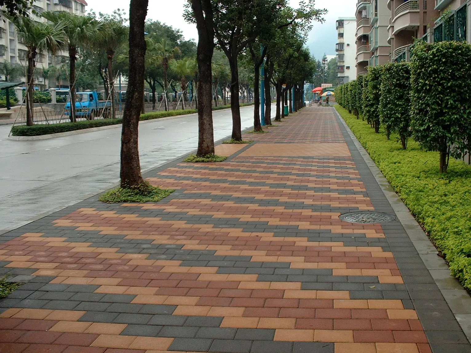 Porous Pavement, Sound Absorption Water Permeable Brick Driveway Stone Paver