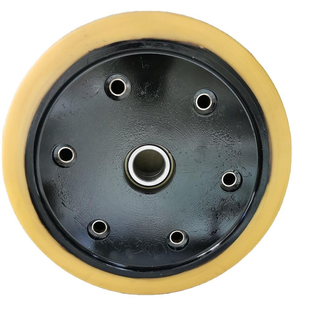 Electric Forklift PU Wheel 330*140-80mm Electric Forklift Bearing Wheel EV Wheel